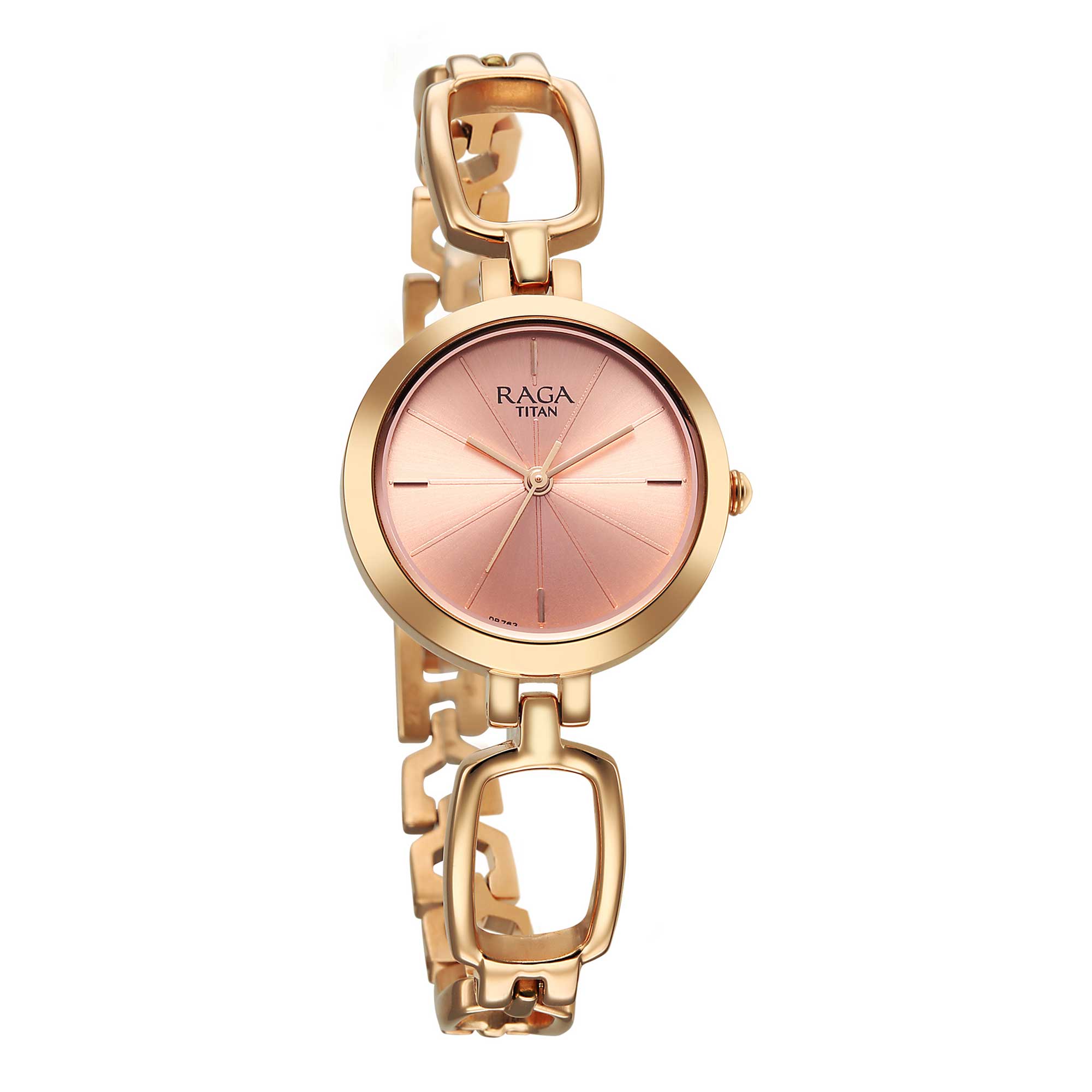 Picture of Titan Raga Quartz Analog Rose Gold Round Dial Rose Gold Metal Strap Watch For Women 