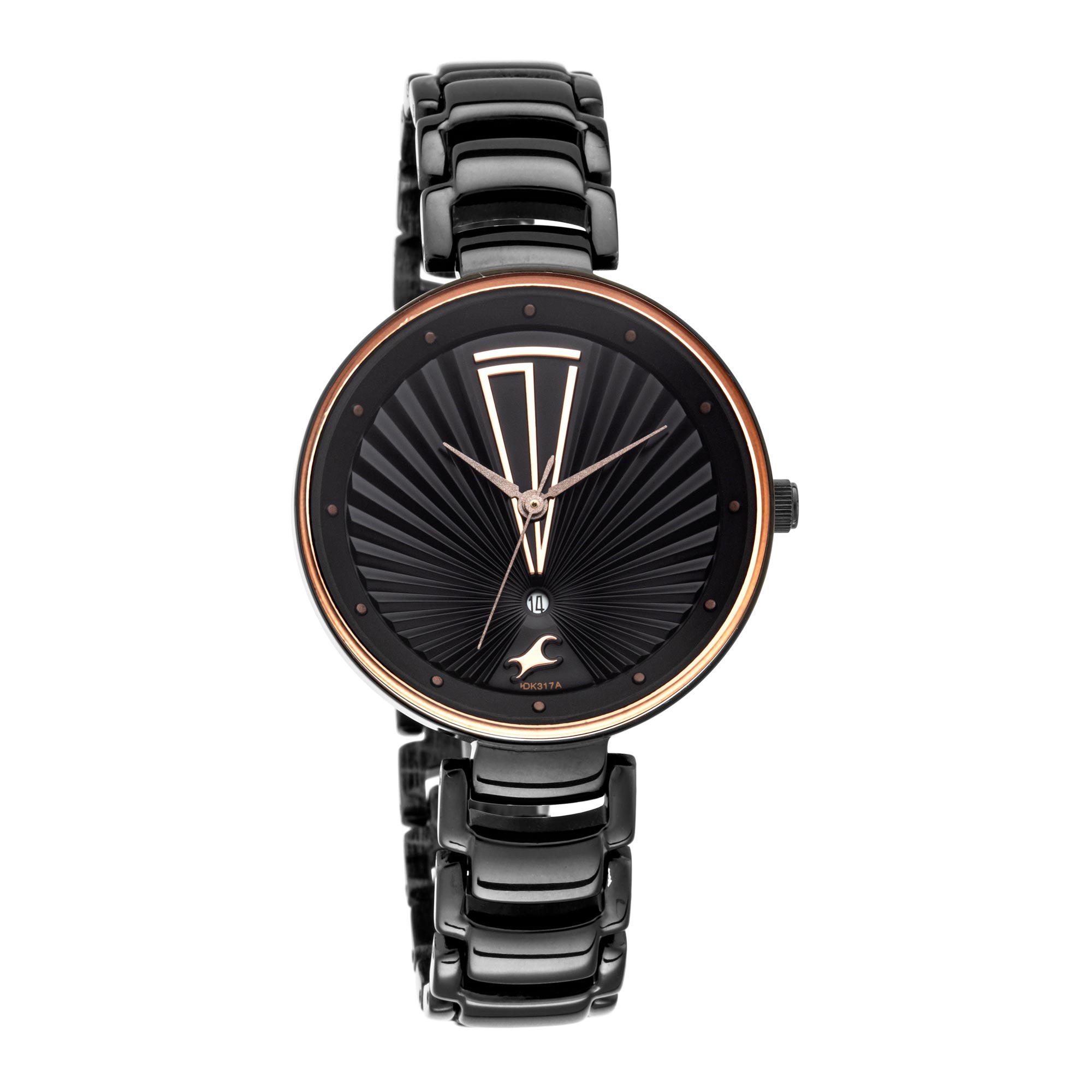 Picture of Fastrack - Ruffles Black Dial Stainless Steel Strap Watch