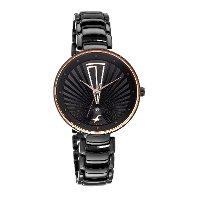 Picture of Fastrack - Ruffles Black Dial Stainless Steel Strap Watch