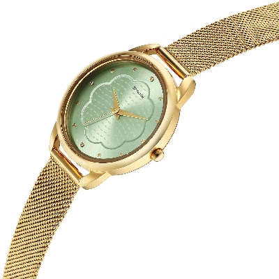 Picture of Sonata Wedding Quartz Analog Rose Gold Dial Stainless Steel Strap Watch for Women