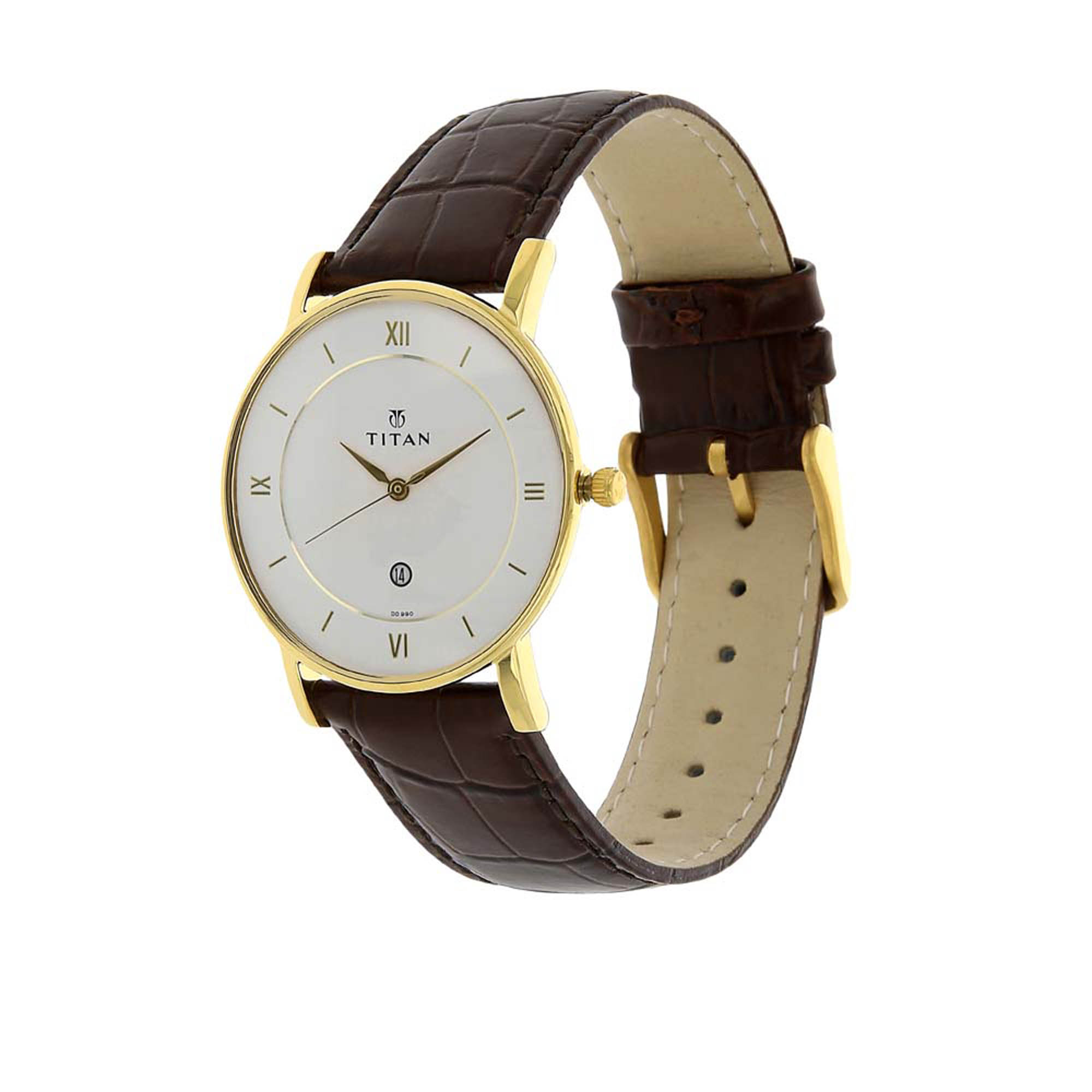 Picture of White Dial Leather Strap Watch