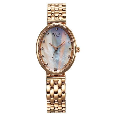 Picture of Titan Raga Memoirs Quartz Analog Mother Of Pearl Dial With Rose Gold Metal Strap Watch For Women