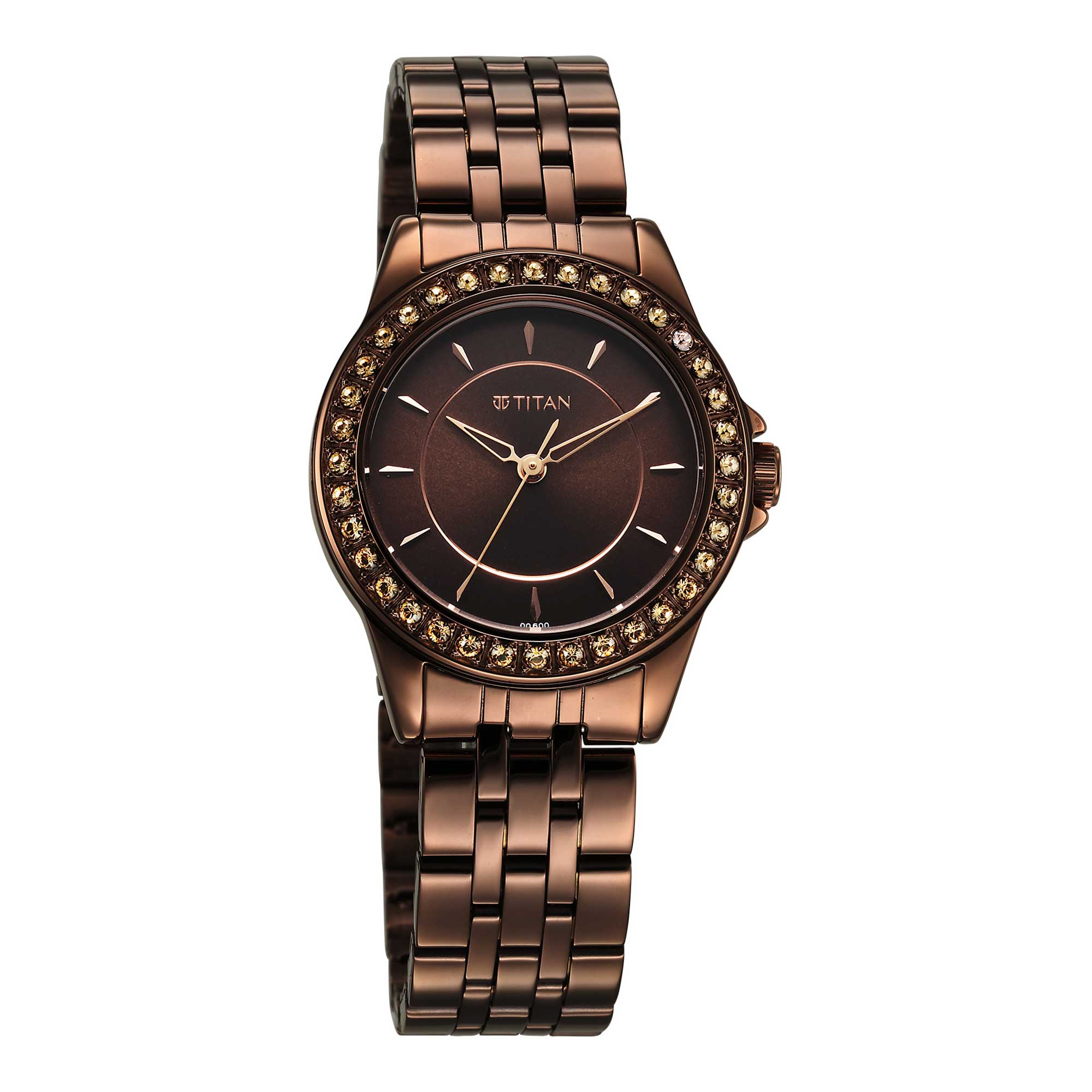 Picture of Titan 9798Qm01 Women Brass Round Shape Watches