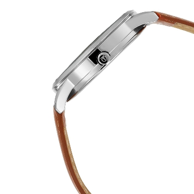 Picture of Workwear Watch with Silver Dial & Leather Strap