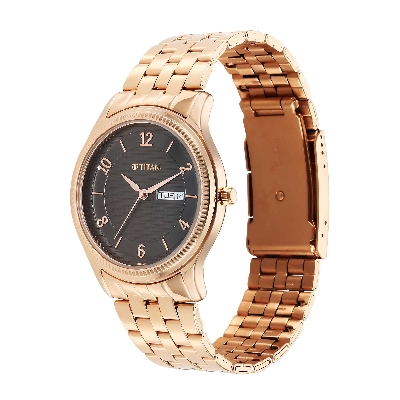 Picture of Titan Karishma Brown Dial Analog with Day and Date Stainless Steel