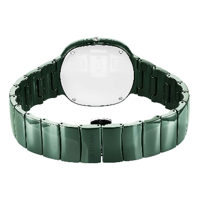 Picture of Titan Squircle Camo Quartz Analog Green Dial Ceramic Strap Watch For Unisex