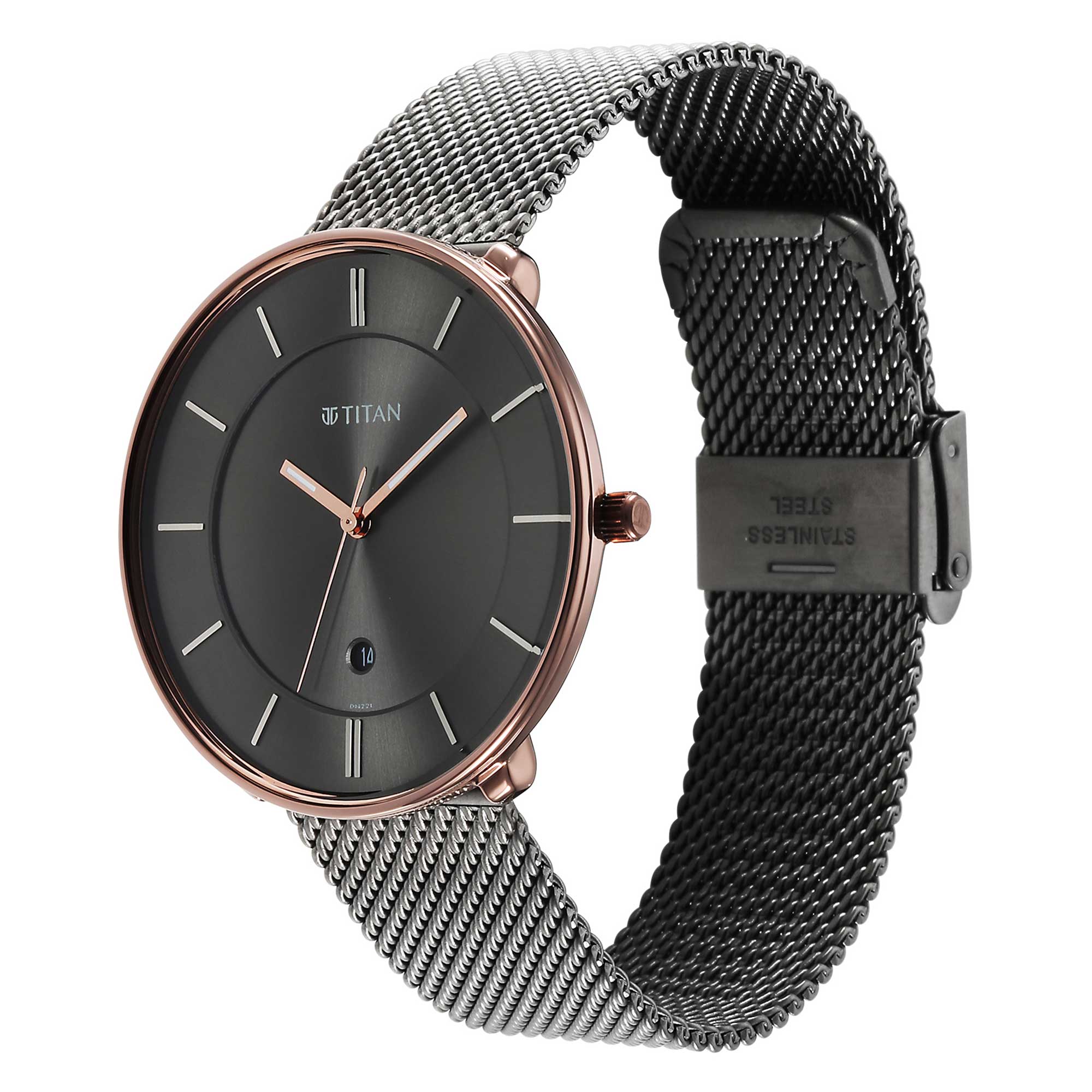 Picture of Noir Anthracite Dial Metal Strap Watch