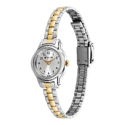 Picture of Titan Karishma Silver Dial Dual Tone Stainless Steel Analog Watch