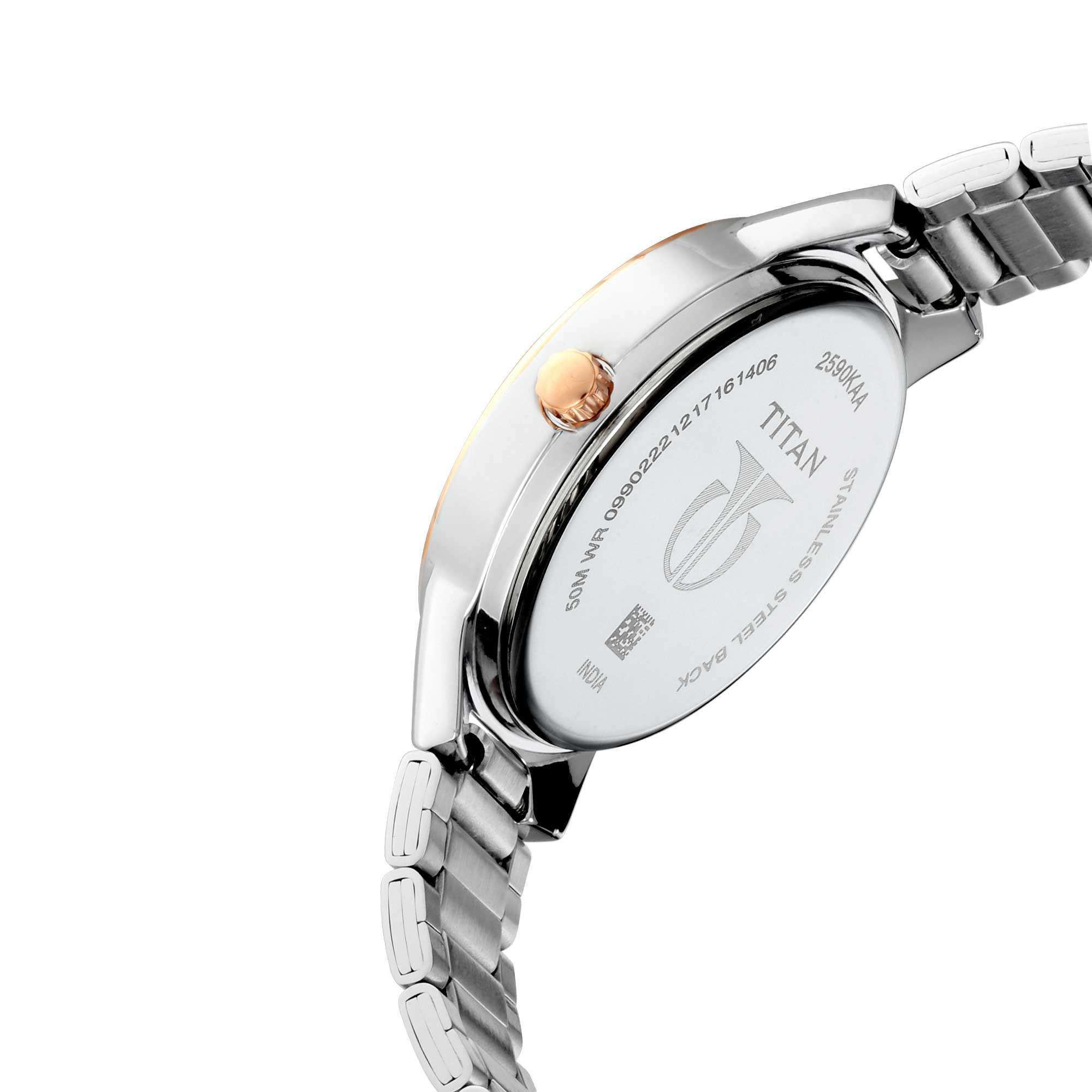 Picture of Titan Neo Black Dial Analog Moon Phase Watch for Women