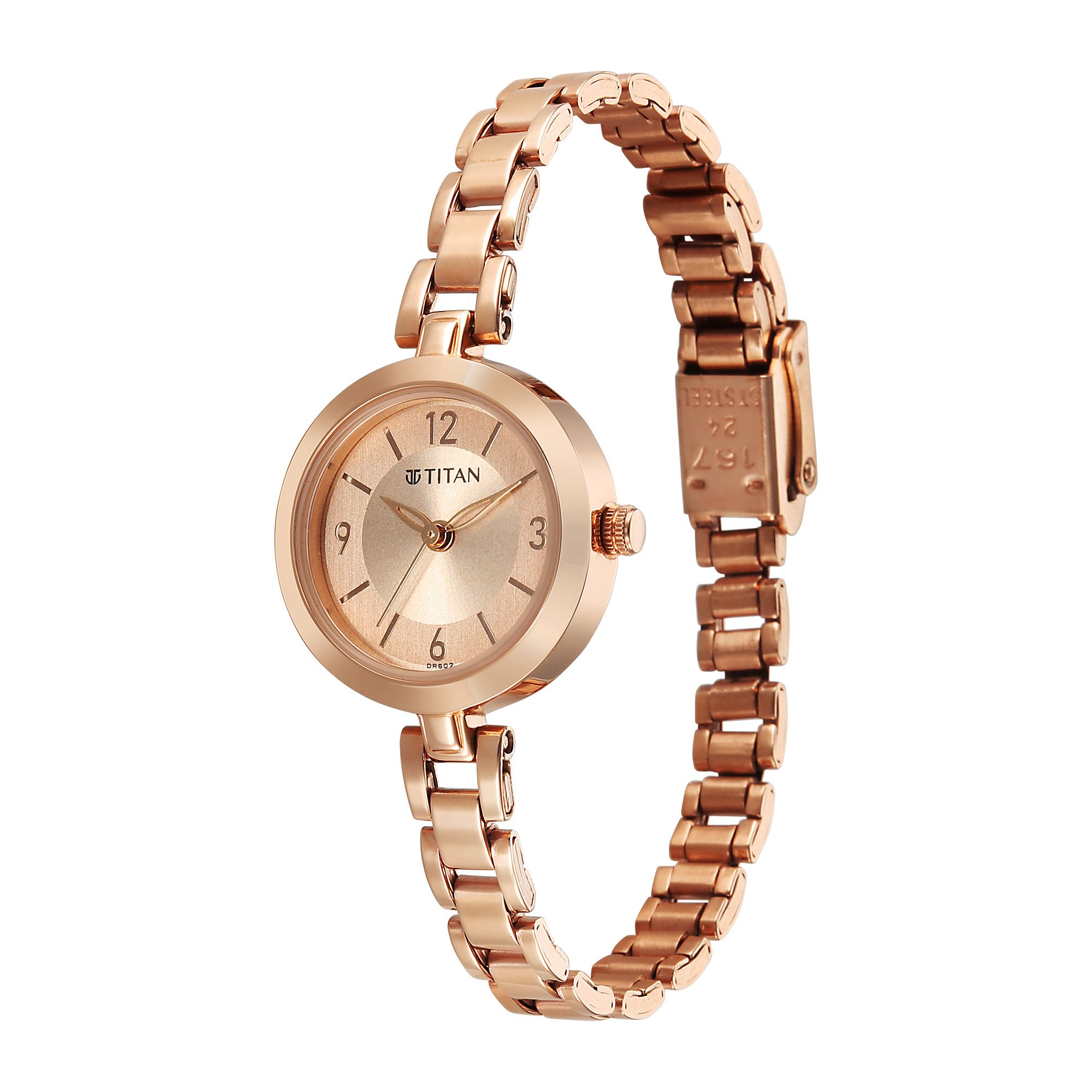 Picture of Titan Karishma Gold Dial Stainless Steel Strap Analog Watch for Women