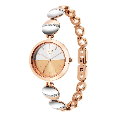 Picture of Raga Delight Silver Dial Metals Strap Watch