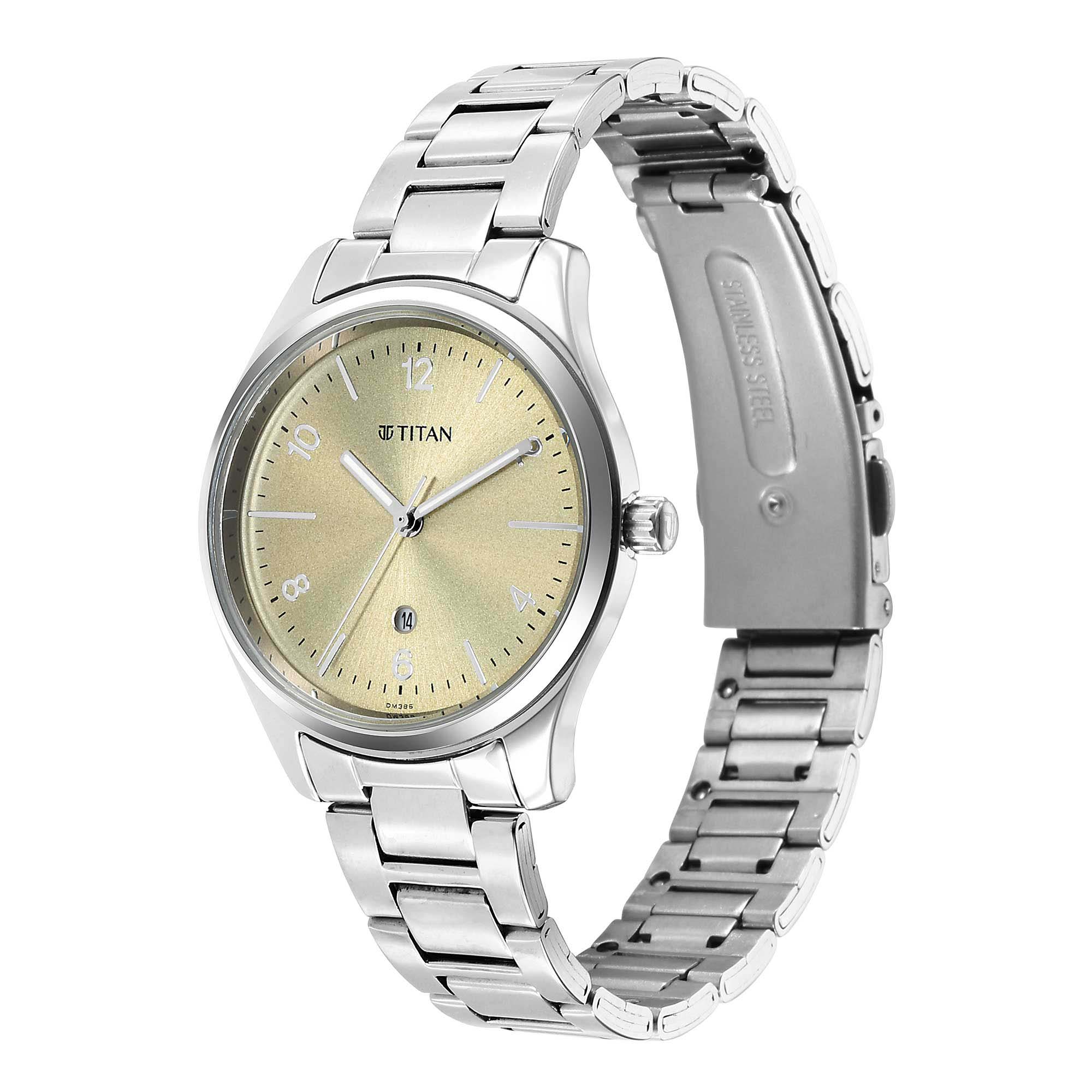 Picture of Urban Biege Dial Metal Strap Watch