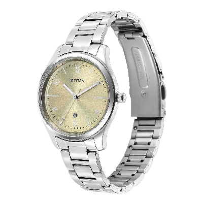 Picture of Urban Biege Dial Metal Strap Watch