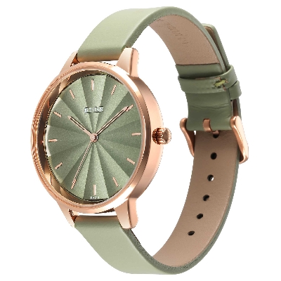 Picture of Neo Green Dial Leather Strap Watch for Women