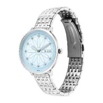 Picture of Titan 2673SM03 Blue Marhaba Sky Blue Dial Analog Stainless Steel Strap watch for Women