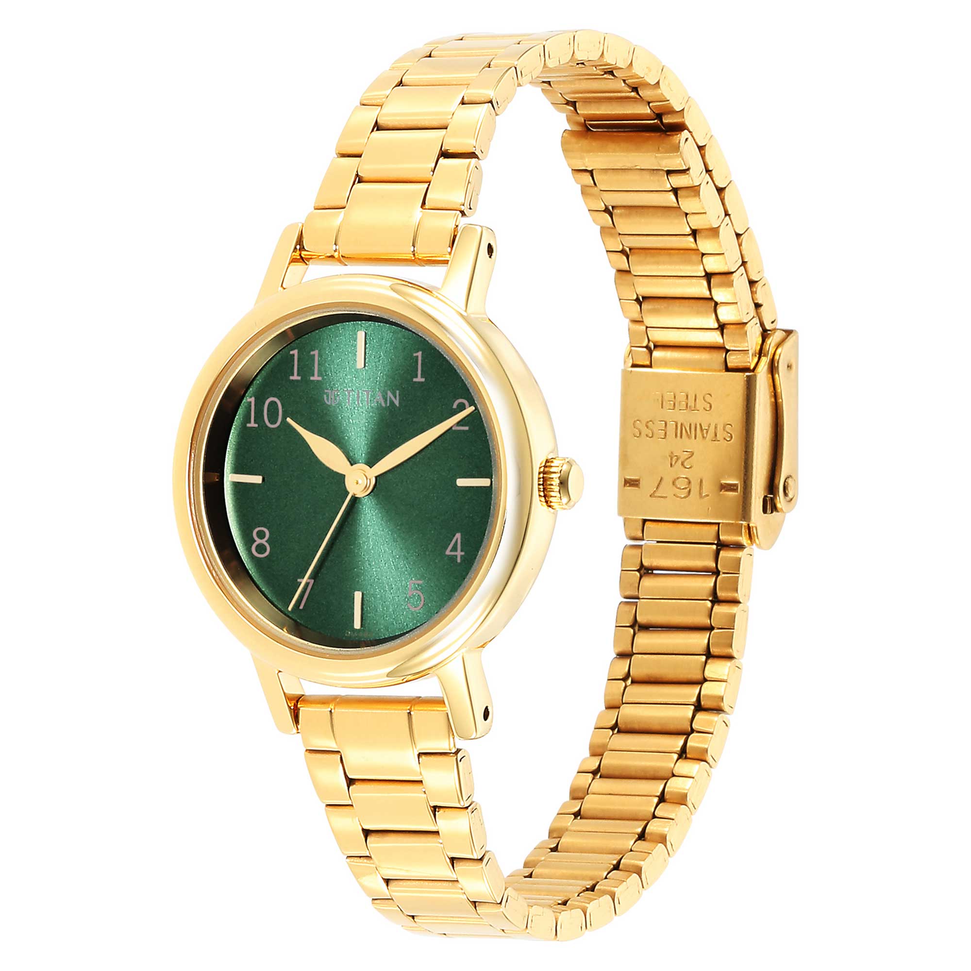 Picture of Ladies Karishma Green Dial Metal Strap Watch