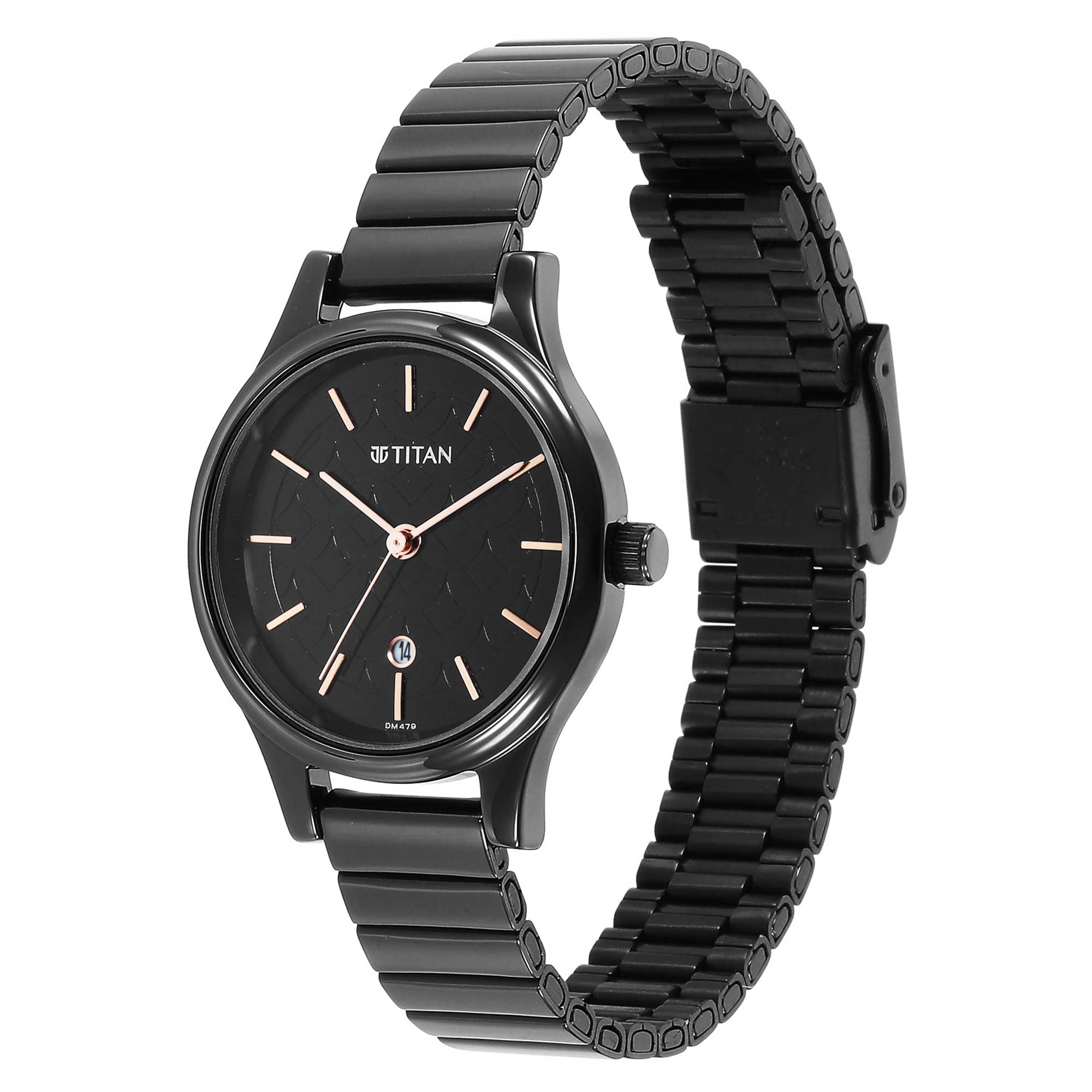 Picture of Ladies Karishma Black Dial Metal Strap Watch