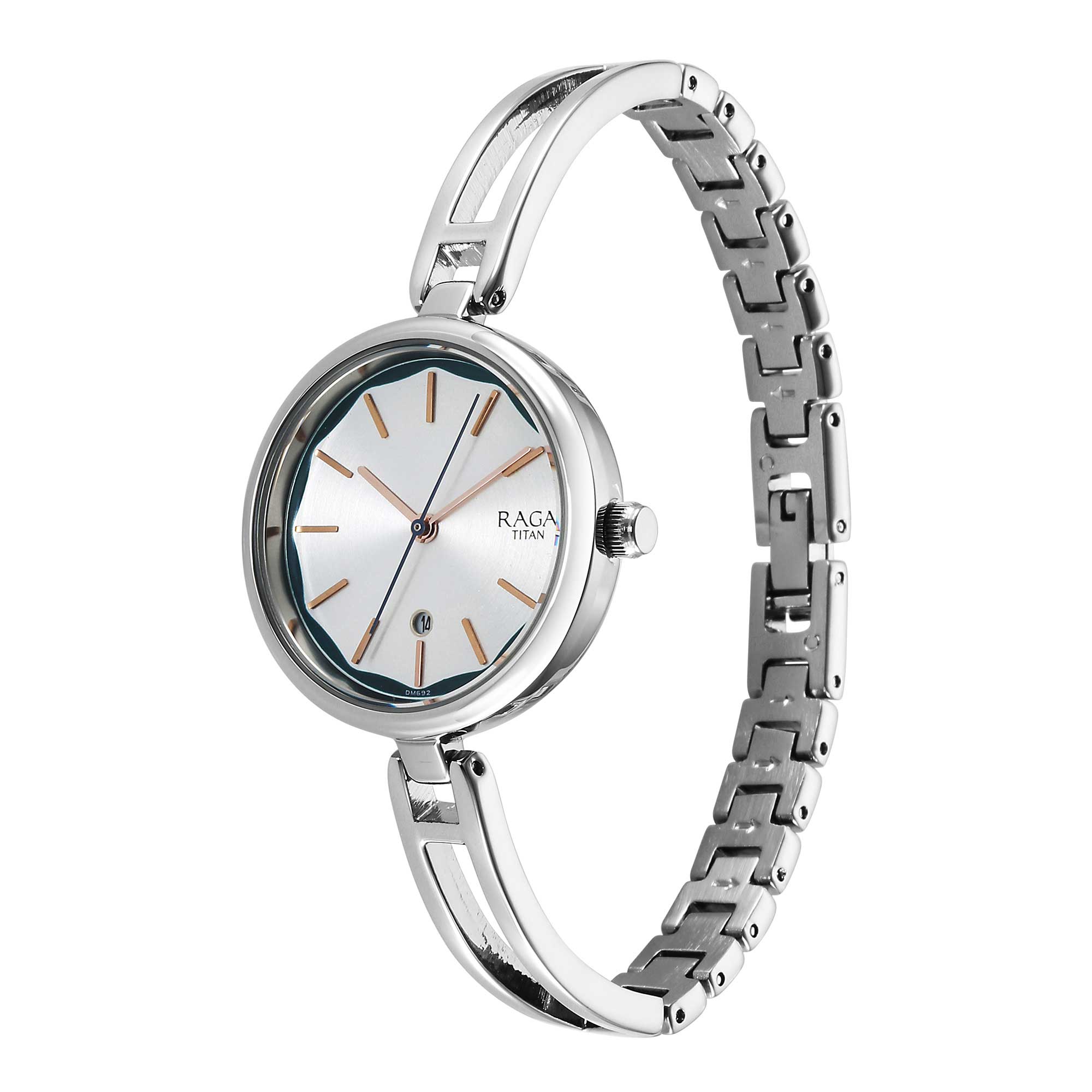 Picture of Titan Raga Viva Silver Dial Metal Strap Watch for Women