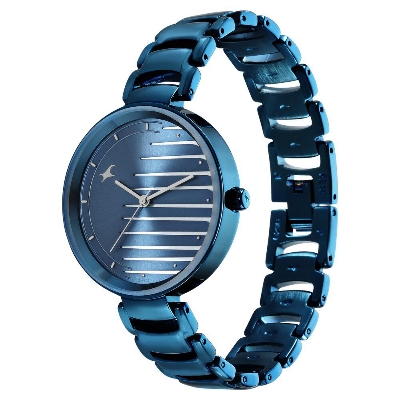 Picture of Fastrack Style Up Quartz Analog Blue Dial Metal Strap Watch for Girls