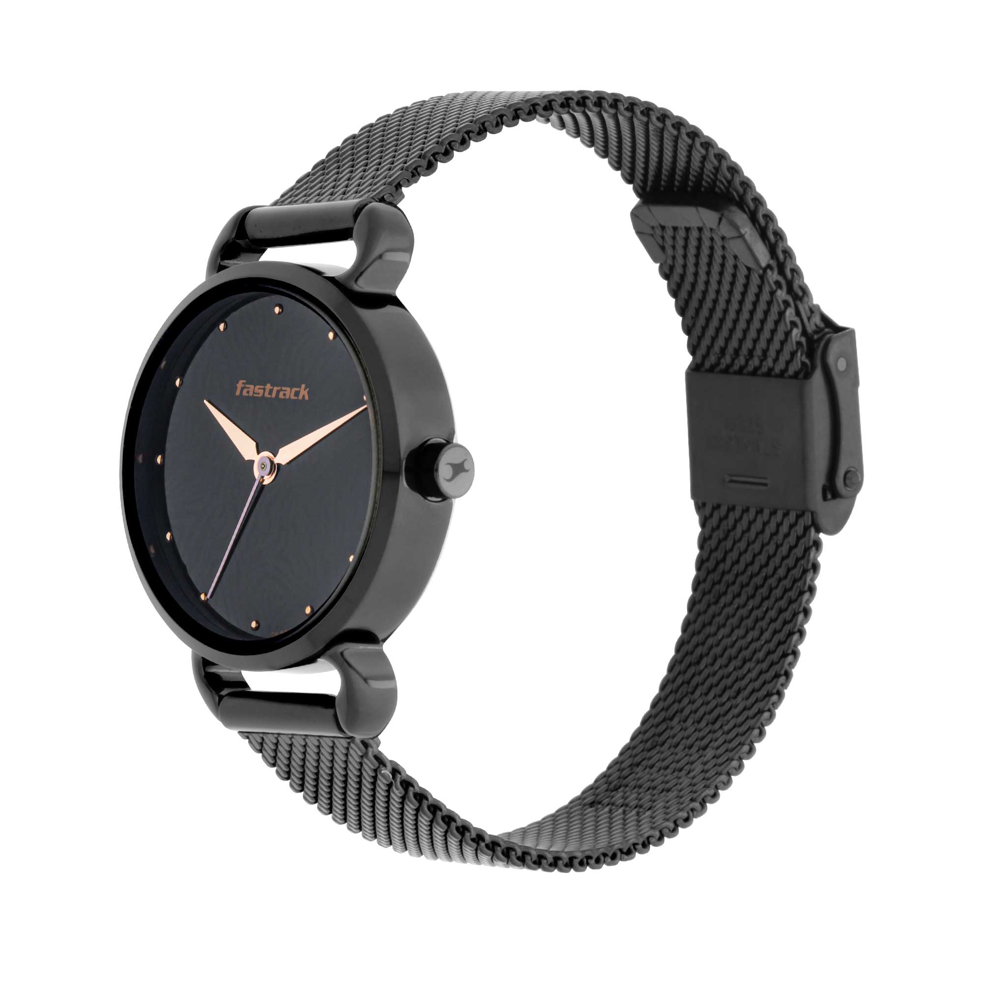 Picture of Fastrack Animal Print Watch with Black Dial