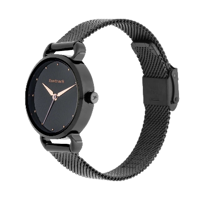 Picture of Fastrack Animal Print Watch with Black Dial