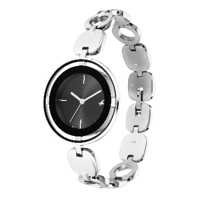 Picture of Glitch Silver Dial Silver Brass Strap Watch