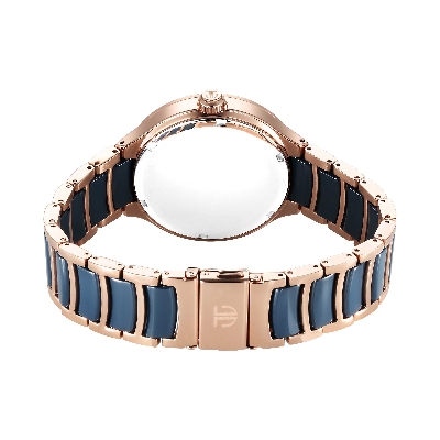 Picture of Titan Ceramic Fusion Quartz Multifunction Blue Dial with Two Toned Color Stainless Steel Strap Watch for Men