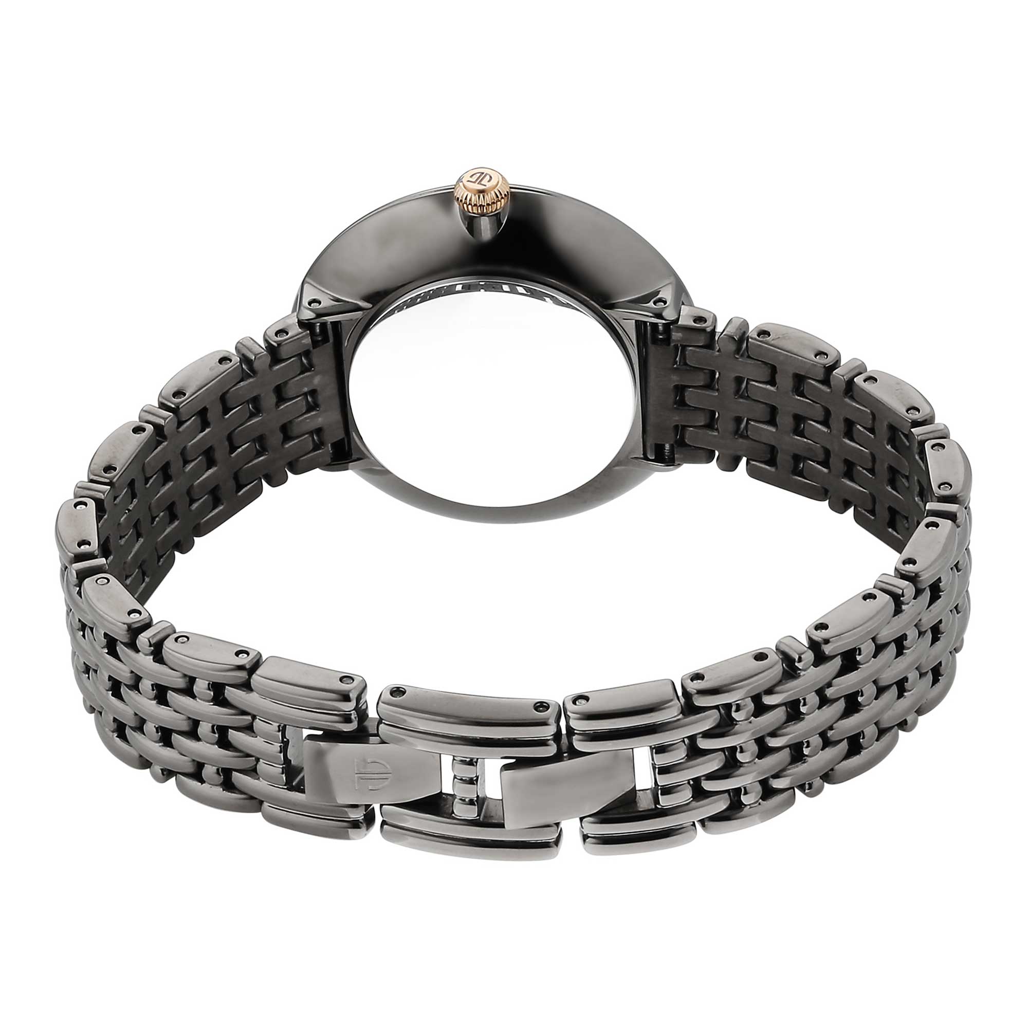 Picture of Titan Aura Quartz Analog Titanium Mother of Pearl Dial Titanium Stainless Steel Strap Watch for Women