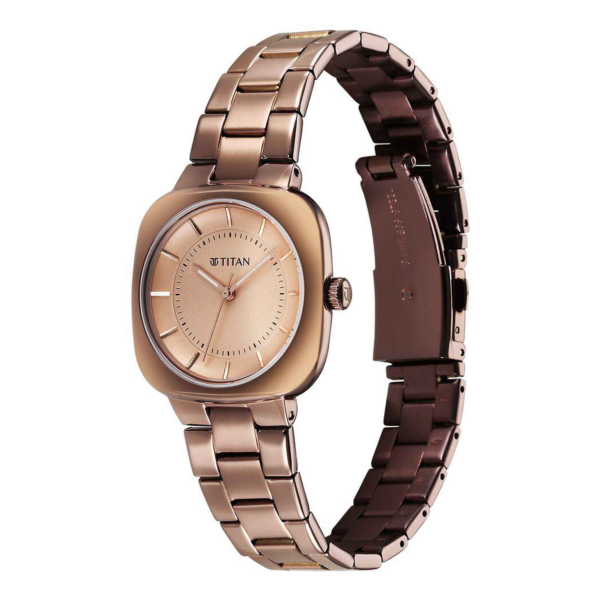 Picture of Titan Horizon Quartz Analog Brown Dial Stainless Steel Strap Watch For Women