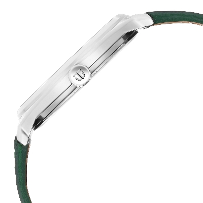 Picture of Urban Silver White Dial Leather Strap Watch