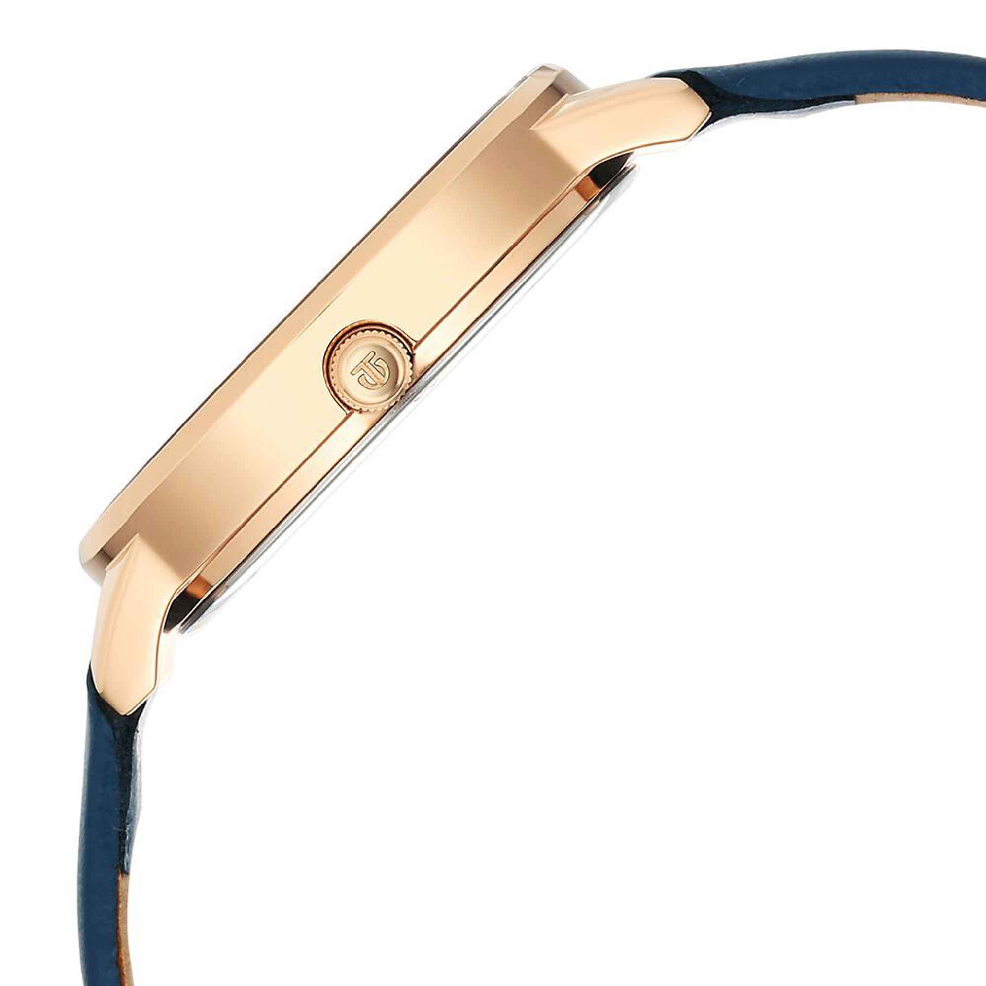 Picture of Titan Neo Quartz Analog Blue Dial Leather Strap Watch For Women