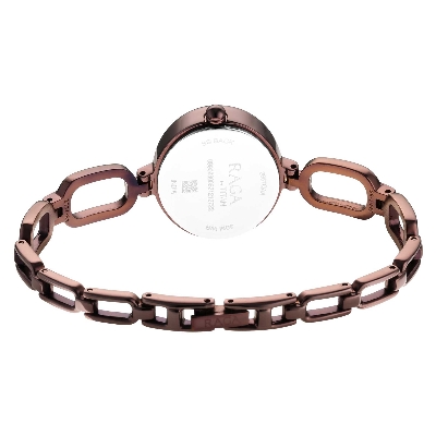 Picture of Raga Viva Brown Dial Brown Brass Strap Watch