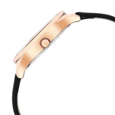 Picture of Neo Workdays Black Dial Leather Strap Watch