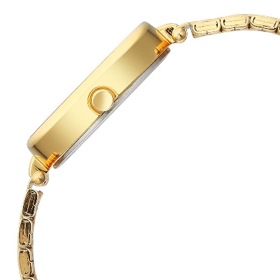 Picture of Titan Karishma Quartz Analog Silver Dial Golden Stainless Steel Strap Watch For Women