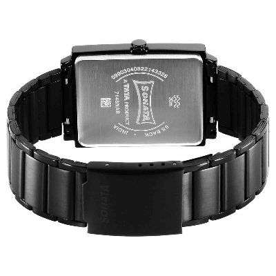 Picture of Sleek Black Dial Analog Watch for Men