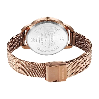 Picture of Sonata Wedding Quartz Analog Green Dial Stainless Steel Strap Watch for Women