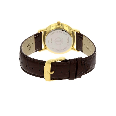 Picture of White Dial Leather Strap Watch