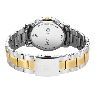 Picture of Titan Quartz 1774BM02 Silver Dial Stainless Steel Strap Quartz Analog Men 