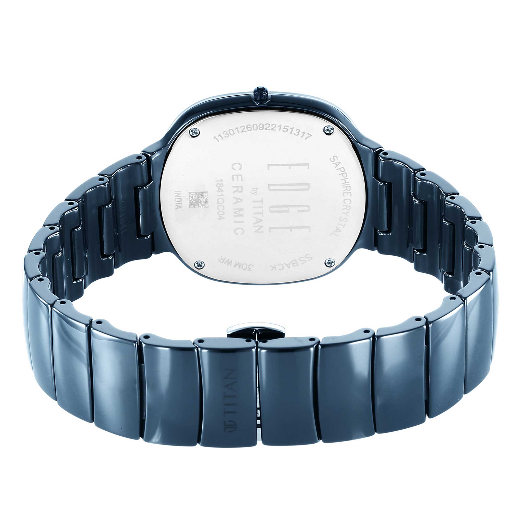 Picture of Titan Edge Squircle Blue Dial Ceramic Strap Watch for Men