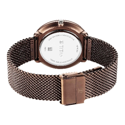 Picture of Titan Neo Splash Quartz Analog with Date Brown Dial Stainless Steel Strap Watch for Men