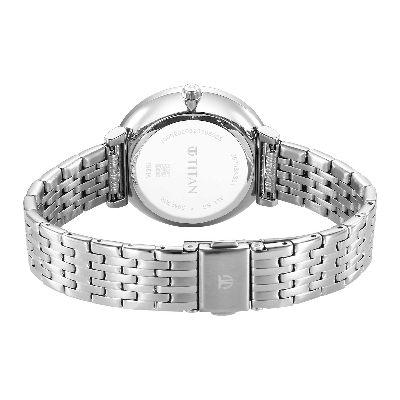 Picture of Titan 2673SM03 Blue Marhaba Sky Blue Dial Analog Stainless Steel Strap watch for Women