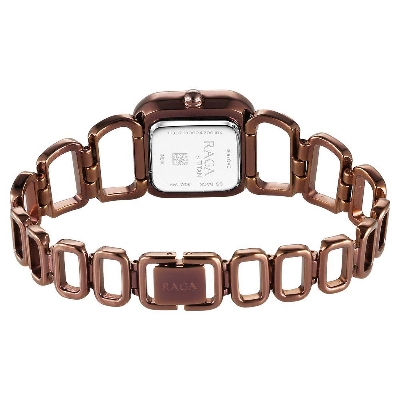 Picture of Titan Raga Ascend Quartz Analog Brown Dial With Brown Color Metal Strap Watch For Women