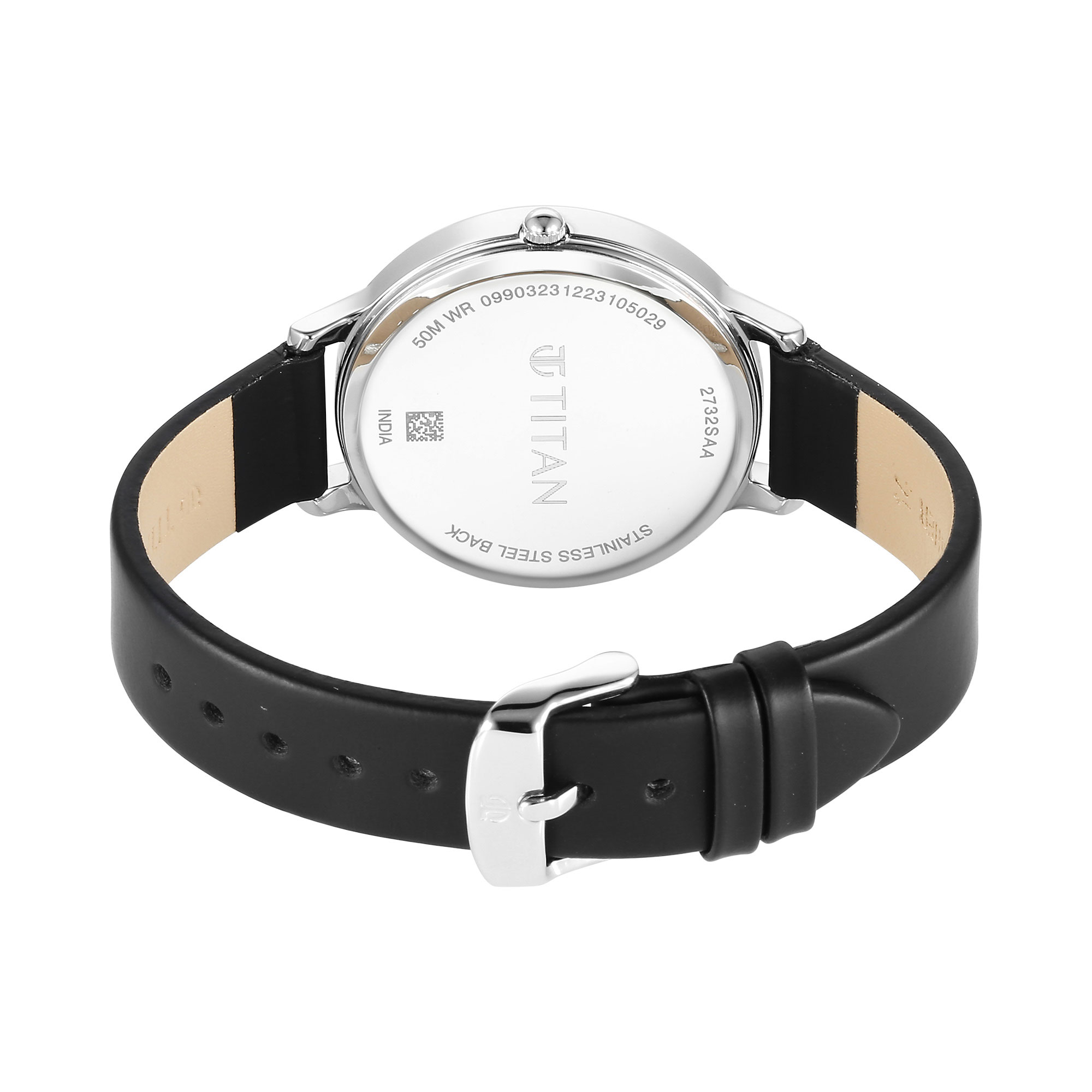 Picture of Titan Workwear Quartz Analog Blue Dial Brown Leather Strap Watch For Women