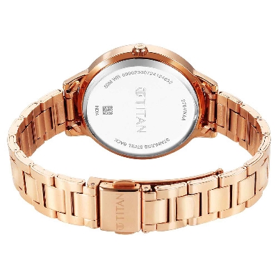 Picture of Titan Razzle Dazzle Quartz Analog Pink Dial Stainless Steel Strap Watch For Women