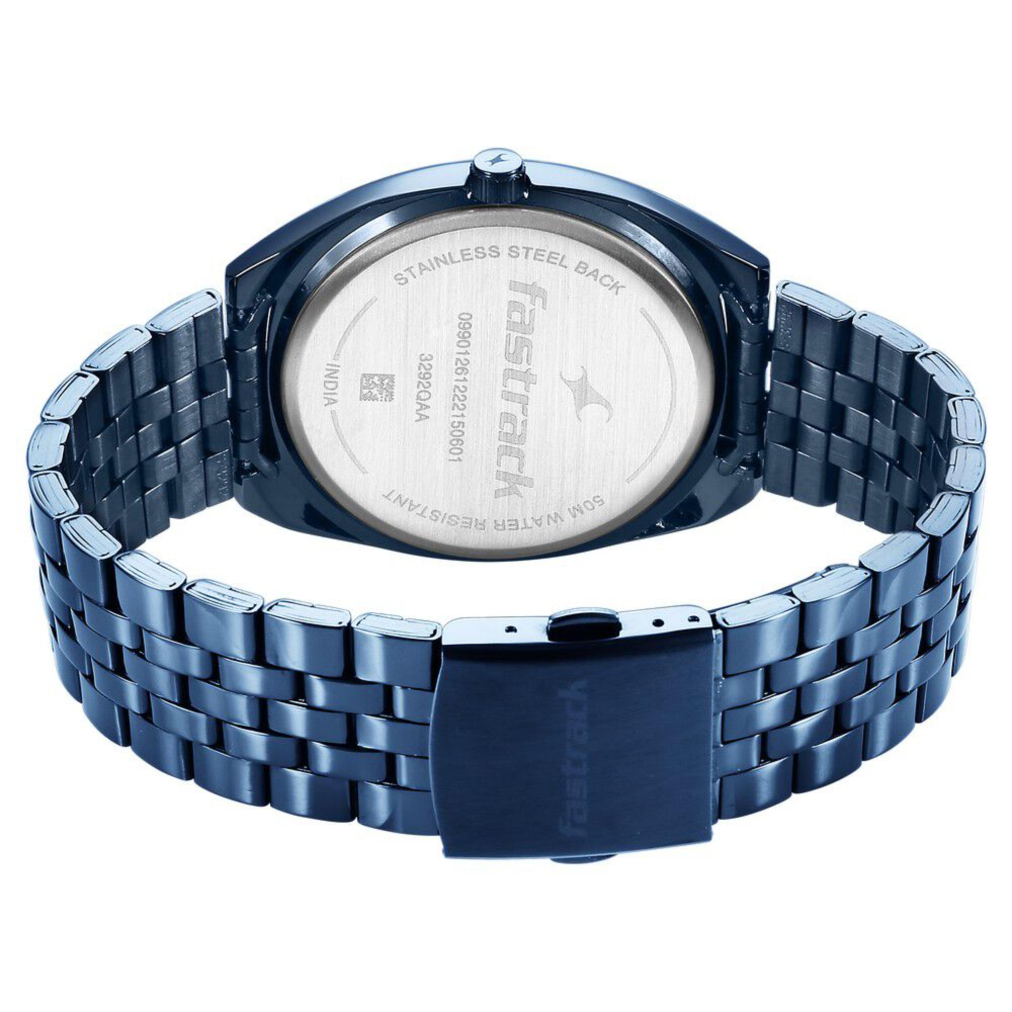 Picture of Fastrack Snob X Blue Dial Metal Strap Watch for Guys