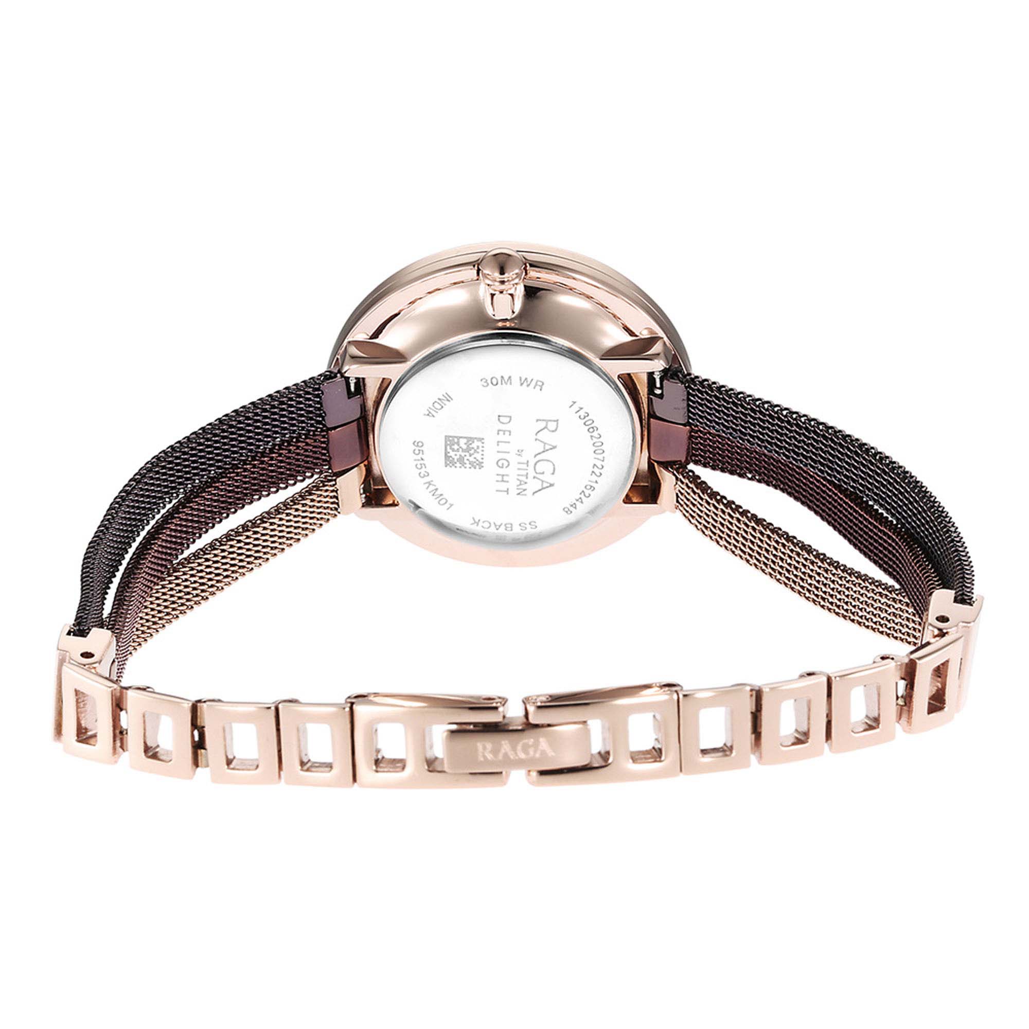 Picture of Raga Delight Rose Gold Dial Stainless Steel Strap Watch