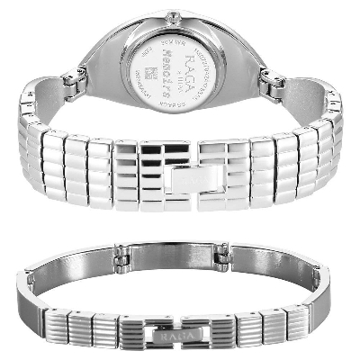 Picture of Titan Raga Memoirs Quartz Analog Silver Dial With Silver Metal Strap Watch For Women