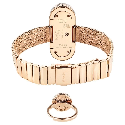 Picture of Titan Raga Memoirs Quartz Analog Mother Of Pearl Dial With Rose Gold Metal Strap Watch For Women