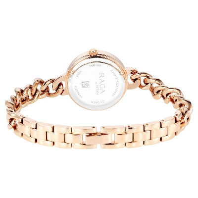 Picture of Titan Raga Showstopper Quartz Analog Rose Gold Round Dial Rose Gold Metal Strap Watch For Women
