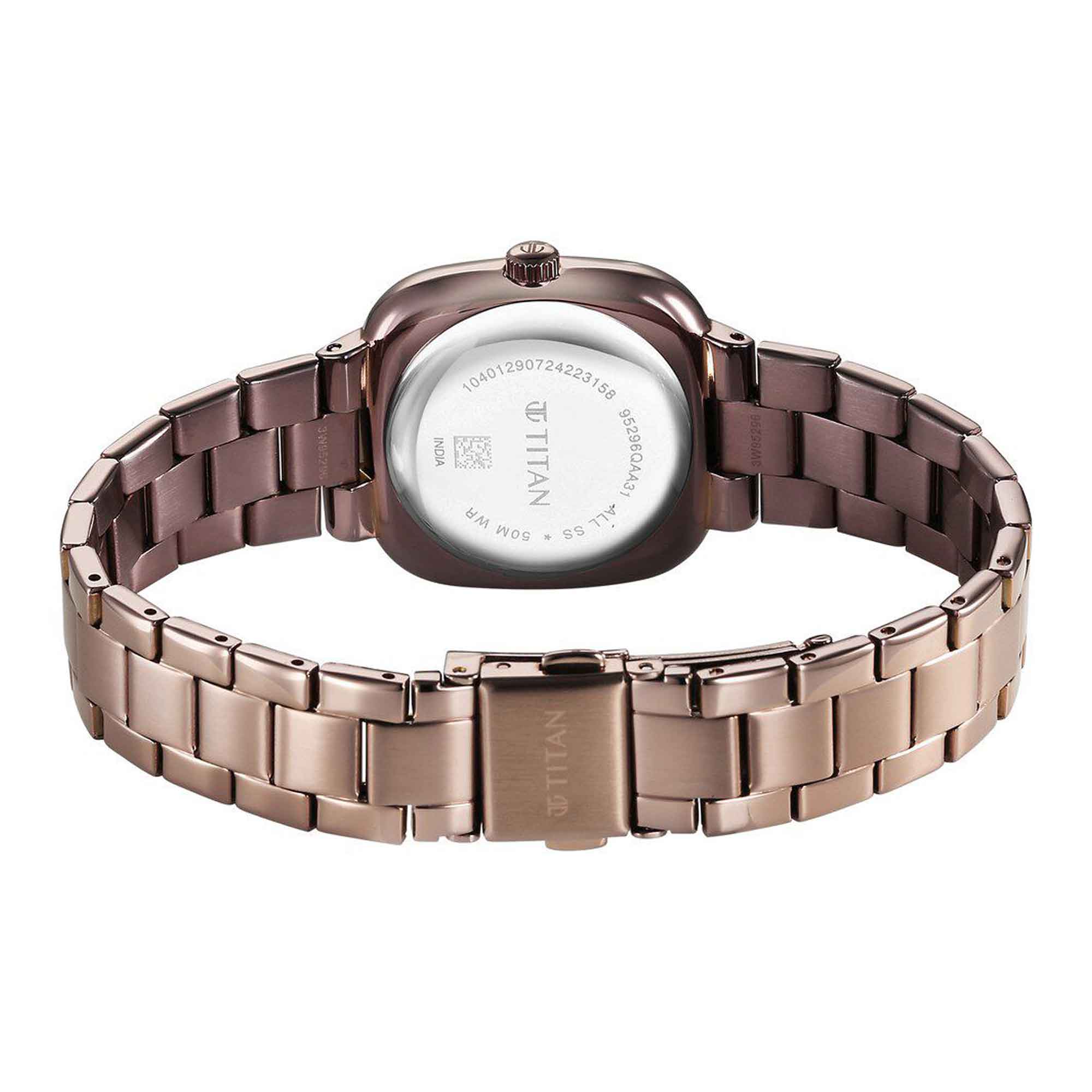 Picture of Titan Horizon Quartz Analog Brown Dial Stainless Steel Strap Watch For Women